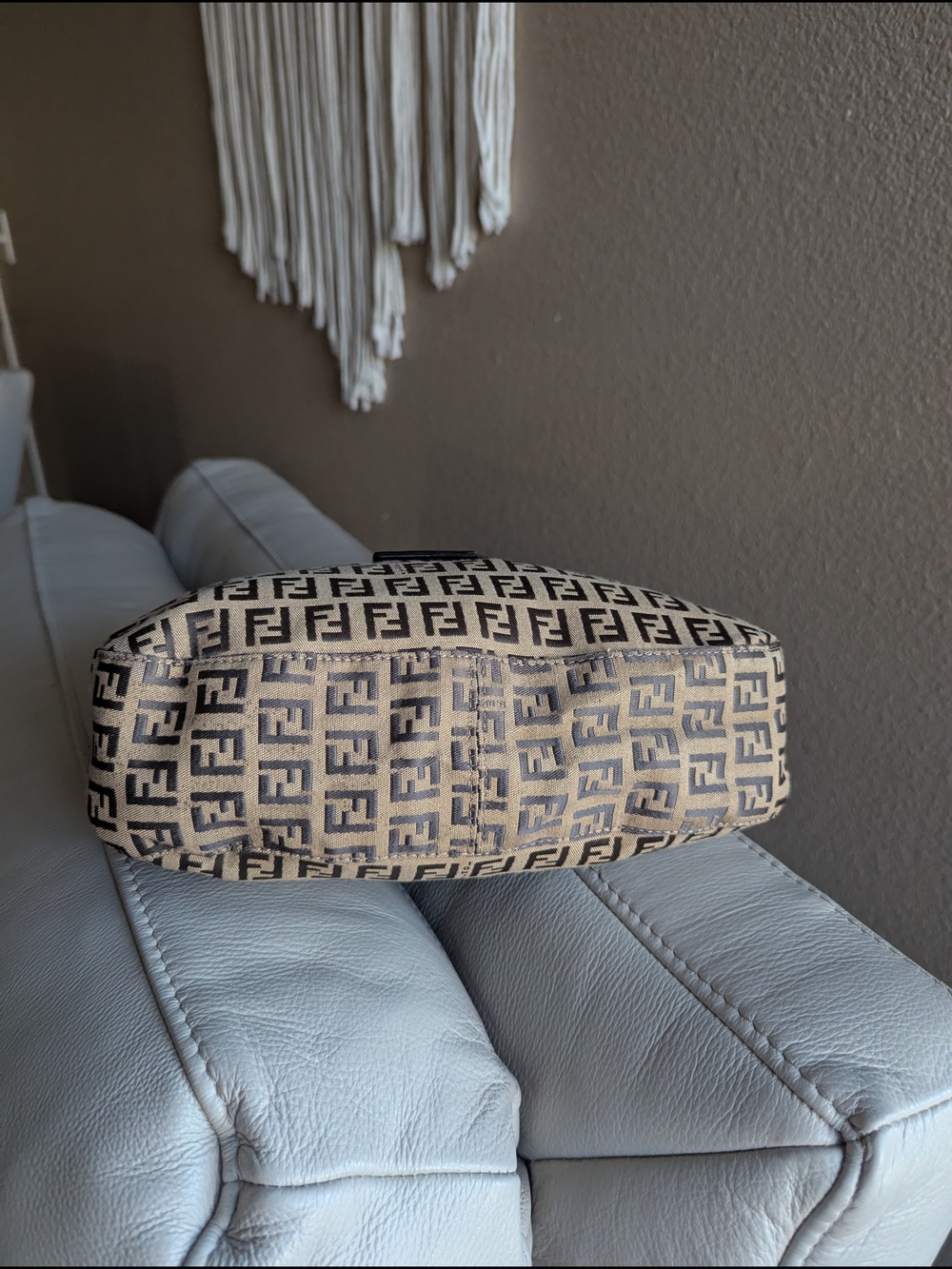 Fendi Zucchino Mamma Baguette Hobo Bag - Picture 7 of 13
